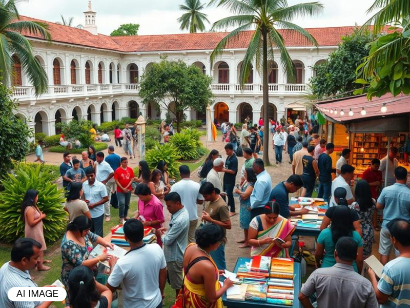 LGBTQ+ travelers and locals at Galle Literary Festival celebration in Sri Lanka