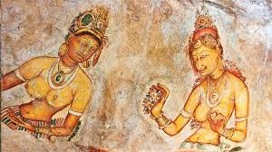 Sigiriya ancient frescoes